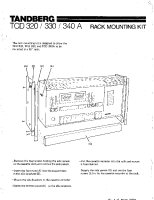 Tandberg TCD-340-A - Owners Manual